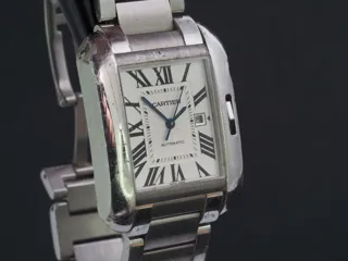 Cartier Tank Anglaise 3511 Stainless steel White