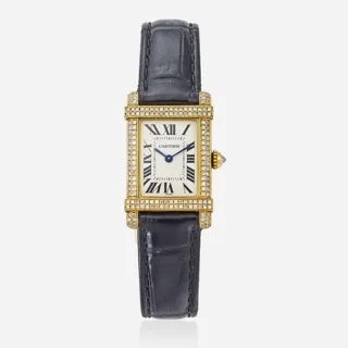 Cartier Tank Chinoise 2305 31mm 18k yellow gold Silver