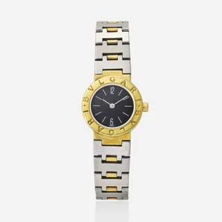 Bulgari 23mm 18k yellow gold Black