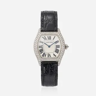 Cartier Tortue 2644 18k white gold Silver