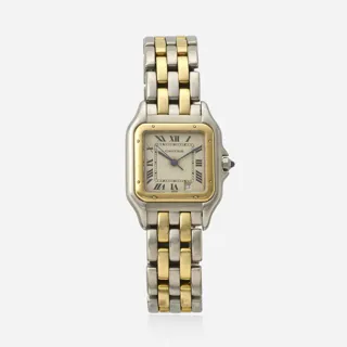 Cartier Panthère 183949 27mm Stainless steel and 18k yellow gold Champagne