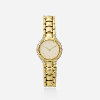 Ebel Beluga 866960 24mm 18k yellow gold Cream