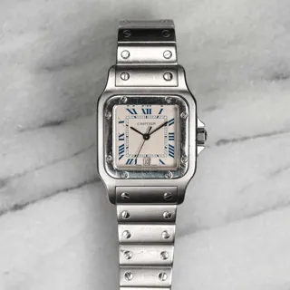 Cartier Santos Stainless steel White