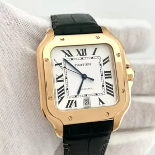 Cartier Santos Rose gold Silver