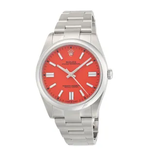 Rolex Oyster Perpetual 41 124300 41mm Stainless steel Red