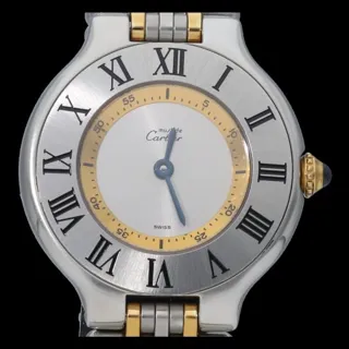 Cartier Must 21 1340 28mm Yellow Gold$Steel Gray