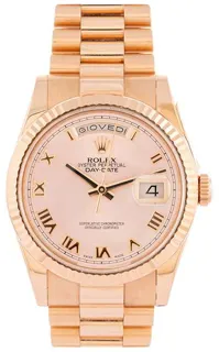 Rolex Day-Date 118235F 36mm 18kt rose gold rosa