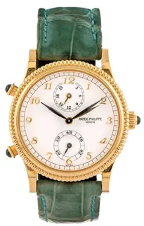 Patek Philippe Travel Time 4864J 30mm 18kt yellow gold White