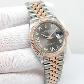 Rolex Datejust 126231-0023 Rose gold and Oystersteel Gray