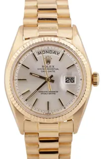 Rolex Day-Date 1803 36mm Yellow gold Silver