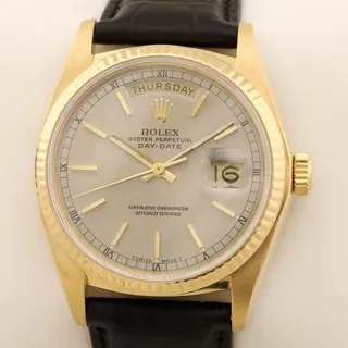 Rolex Day-Date 36 18038 36mm Yellow gold Gray