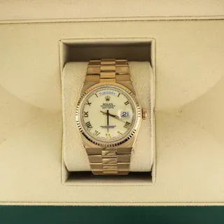 Rolex Day-Date 19018 36mm Yellow gold Champagne