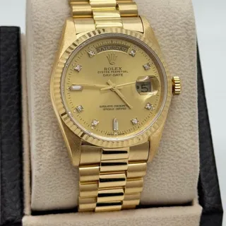 Rolex Day-Date 36 18238 36mm Yellow gold Champagne