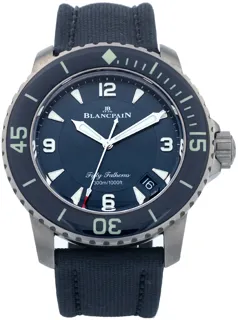 Blancpain Fifty Fathoms 5015-12B40-O52A Titanium blue