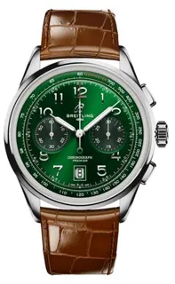 Breitling Premier AB0145371L1P1 42mm Stainless steel Green