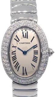 Cartier Baignoire 1955 33mm 18KWG$Diamond