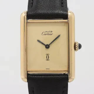 Cartier Must de Cartier Tank Gold-plated White