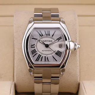 Cartier Roadster W62025V3 38mm Stainless steel Silver