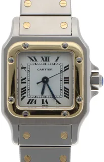 Cartier Santos Galbée 9025 Stainless steel and 18k yellow gold White