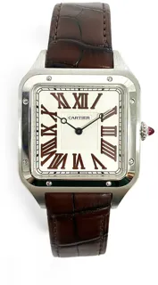 Cartier Santos WGSA0082 34mm Platinum Brown