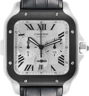 Cartier Santos WSSA0017 Stainless steel Silver