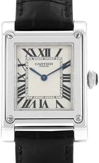 Cartier Tank à Vis 2485 Platinum Silver