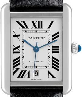 Cartier Tank W5200027 Stainless steel Silver