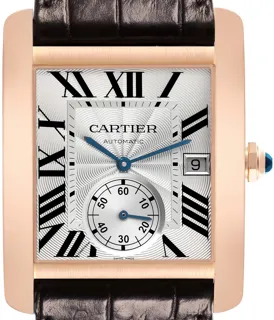 Cartier Tank W5330001 Rose gold Silver