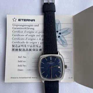 Eterna Matic 633 9056.41 35mm Stainless steel Blue