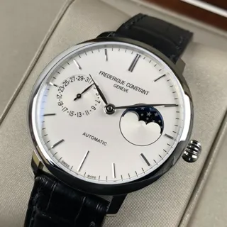 Frédérique Constant Manufacture Slimline Moonphase FC-702S3S6 39mm Stainless steel Silver