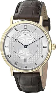 Frédérique Constant Slimline FC-306MC4S35 Stainless steel Yellow Gold Plated Silver