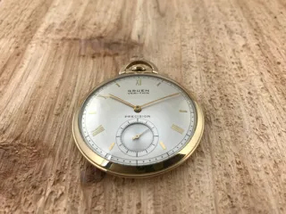 Gruen Veri-Thin 44mm Yellow gold Silver