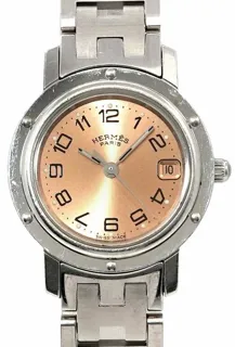 Hermès Clipper CL4.210 24mm Stainless steel Pink