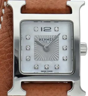 Hermès Heure H HH1.110 25mm Stainless steel White