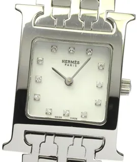 Hermès Heure H HH1.210 21mm Stainless steel White