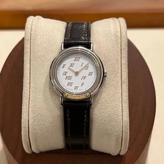 Hermès 24mm Stainless steel White