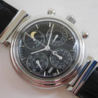 IWC Da Vinci Perpetual Calendar 3750 (DA  ) 39mm Stainless steel Black