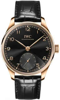 IWC Portugieser Automatic IW358401 18kt Rose Gold Black