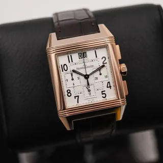 Jaeger-LeCoultre Reverso Squadra Chronograph GMT Q7012420 41mm Rose gold Silver