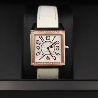 Jaeger-LeCoultre Reverso Squadra Lady Duetto Q7052420 42mm Rose gold Silver