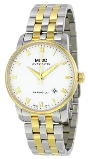 Mido Baroncelli M8600.9.26.1 Stainless steel White