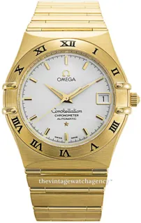 Omega Constellation 11023000 18k yellow gold White