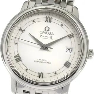 Omega De Ville 424.10.37.20.04.001 37mm Stainless steel White