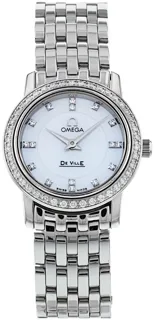 Omega De Ville 4575.75.00 Stainless steel White