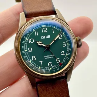 Oris Big Crown 01 754 7741 3167-07 5 20 58BR 40mm Bronze Green