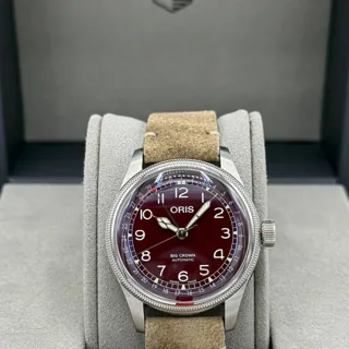 Oris Big Crown 01 754 7741 4068-07 5 20 50 Stainless steel Red