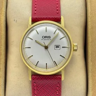 Oris 7196 33mm Yellow gold White