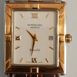 Raymond Weil Parsifal 9330 27mm Yellow gold and Stainless steel White