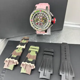 Richard Mille RM 60-01 WITH PINK， AND CAMO 50mm Titanium Skeletonized