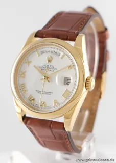 Rolex Day-Date 118208 36mm Yellow gold White